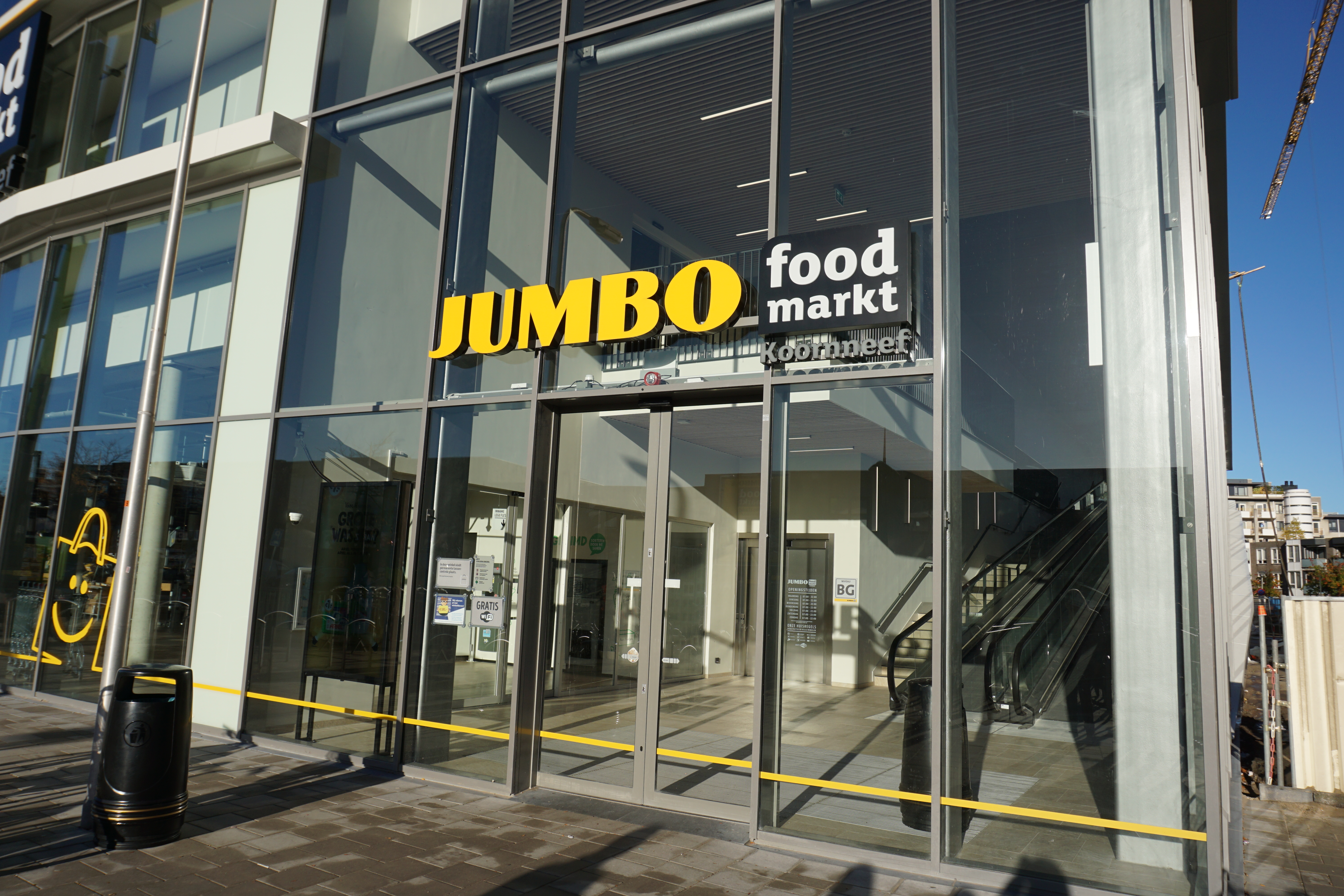 Jumbo food market storefront in the netherlands